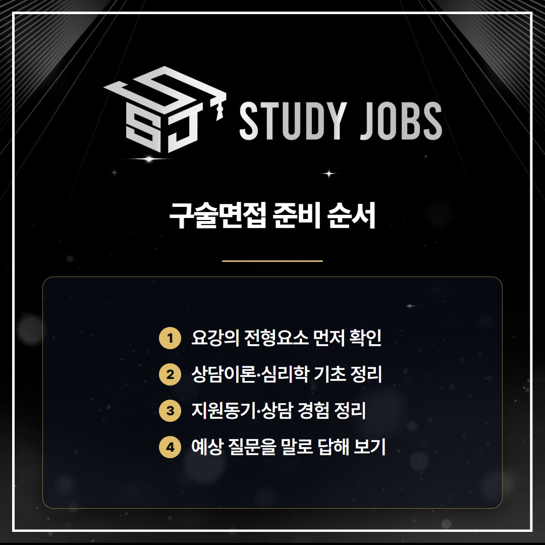 상담심리교육대학원 양성과정 필답고사와 구술면접 준비 순서