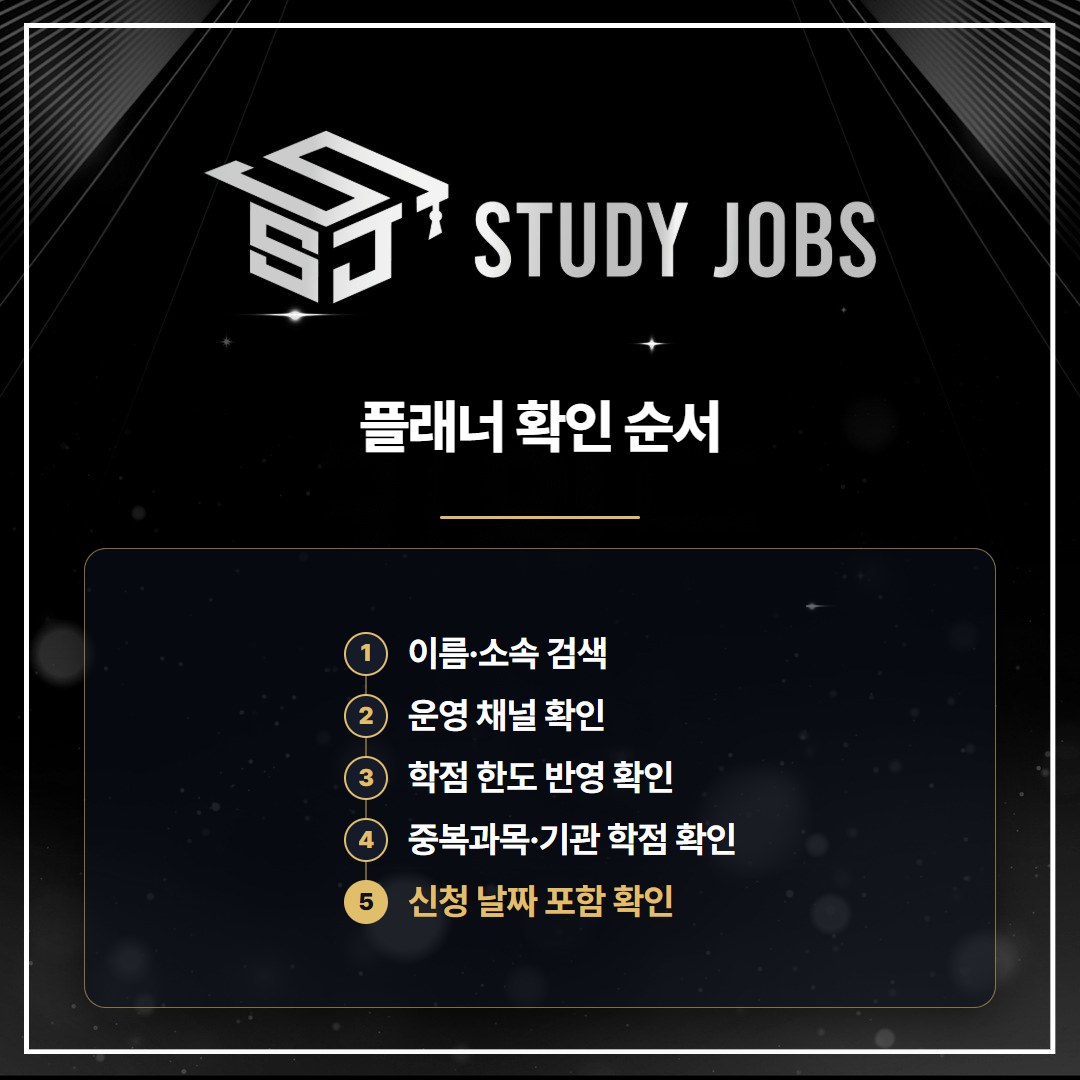 학점은행제 플래너를 만나기 전 확인하는 다섯 단계