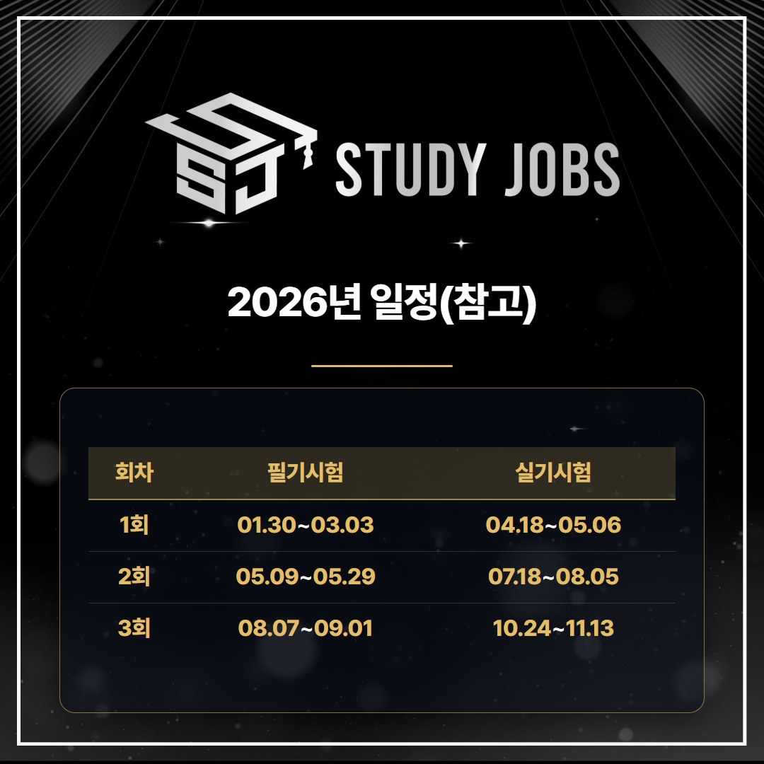 정보처리기사 응시자격 준비 시 참고할 2026년 필기·실기 시험일정